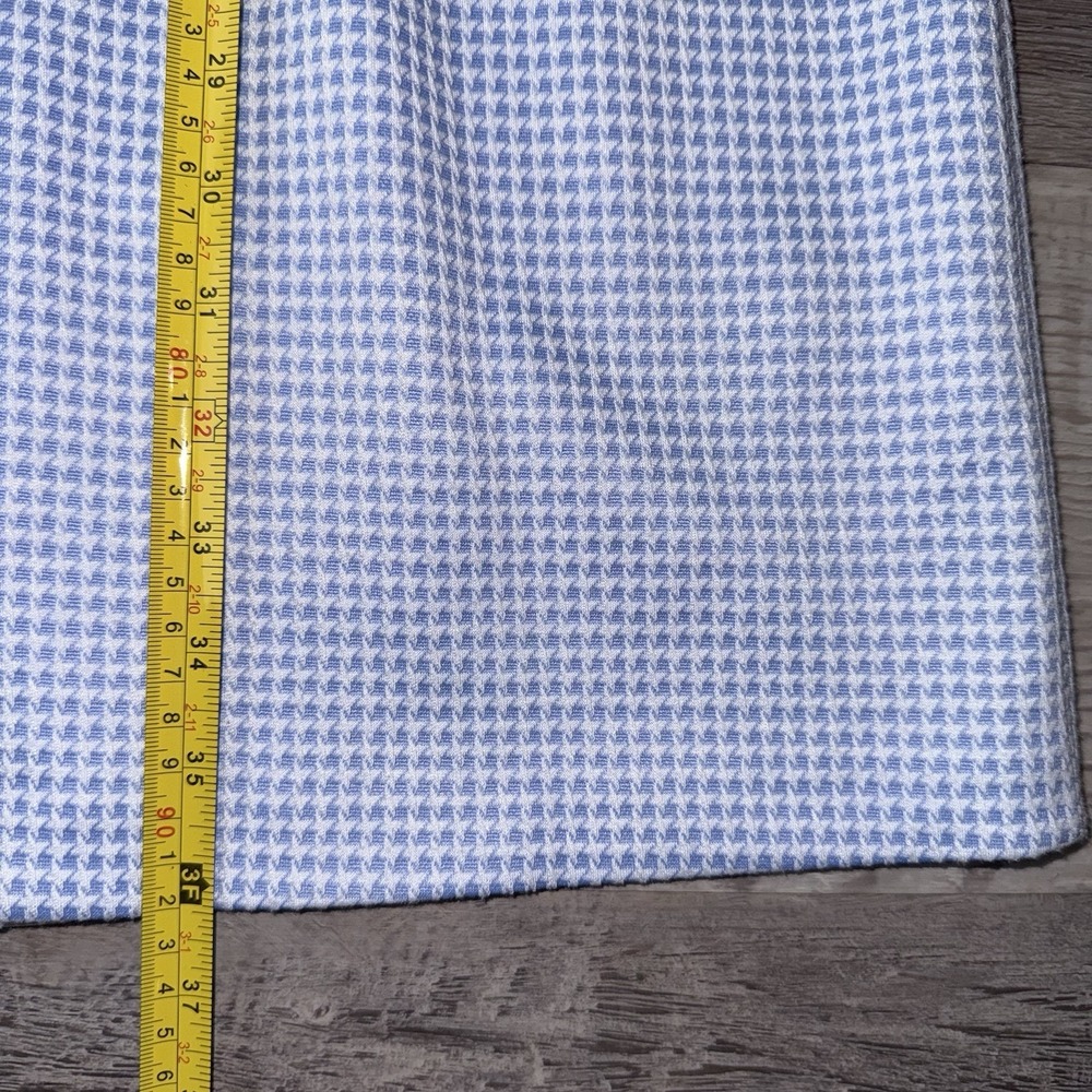 Tommy Hilfiger Sleeveless Sheath Dress Womens Blue White Houndstooth Pockets Sz8 - Picture 8 of 10